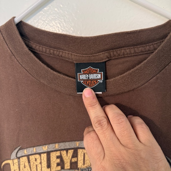 Vintage 2003 Harley Davidson Orlando Florida  Tee. Distressed Y2K Biker Tank L - Picture 2 of 8